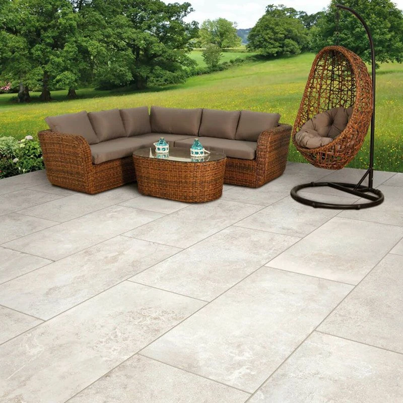 Global Stone Siena Porcelain Paving Slab Single Size Pack 500 X 1000 X 20mm - Pack Of 1 - Beauty - BEPE5010S