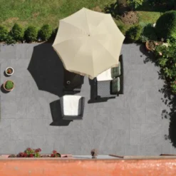 Global Stone Siena Porcelain Paving Slab Single Size Pack 500 X 1000 X 20mm - Pack Of 1 - Rook Stone - ROPE5010S