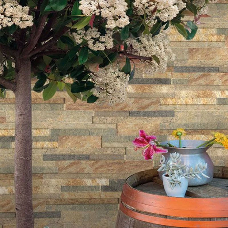 Global Stone Porcelain Wall Cladding Single Size Pack 160 X 400 X 10-12mm - Pack Of 15 - Quartz Gold - KEQO1640