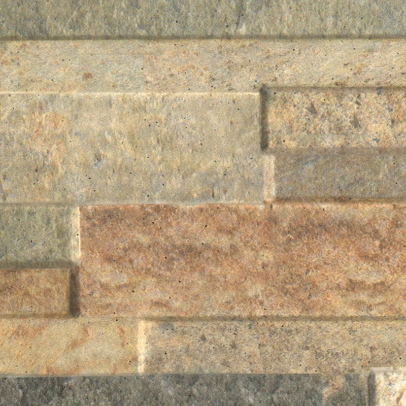 Global Stone Porcelain Wall Cladding Single Size Pack 160 X 400 X 10-12mm - Pack Of 15 - Quartz Gold - KEQO1640 - Image 2