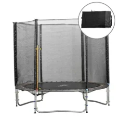 HOMCOM Trampoline Replacement 13ft Net - Black - 120307-016