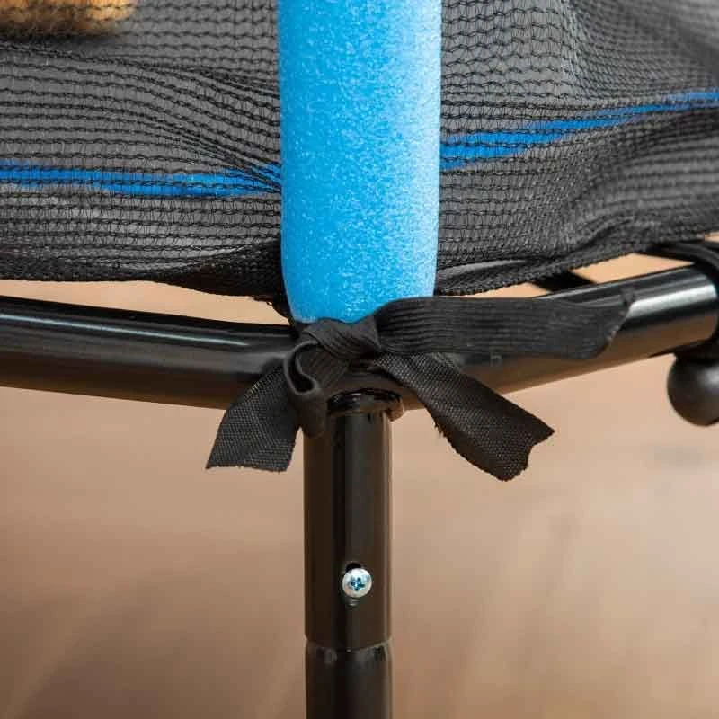 HOMCOM 5.2ft Kids Trampoline With Enclosure Net For 3 - 10 Years - Blue - 342-007V01BU - Image 6