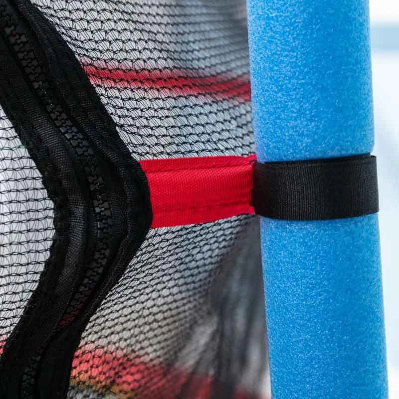 HOMCOM 5.4ft Kids Trampoline With Enclosure Net For 3-6 Years - Black/Red/Blue - 342-039 - Image 4