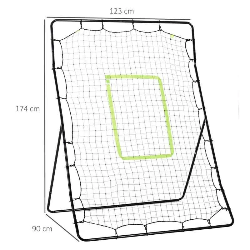 HOMCOM Rebounder Net With PE Mesh - Black - A60-001 - Image 4