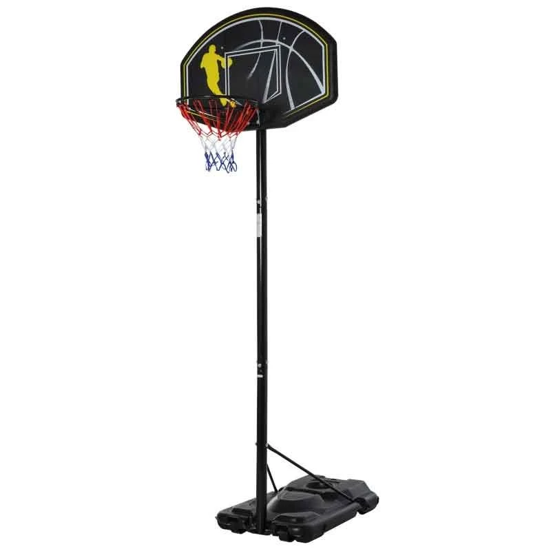 HOMCOM Portable Basketball Hoop With Backboard - Black - A61-002 - Image 4