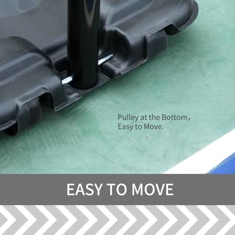 HOMCOM Portable Basketball Hoop With Backboard - Black - A61-002 - Image 9