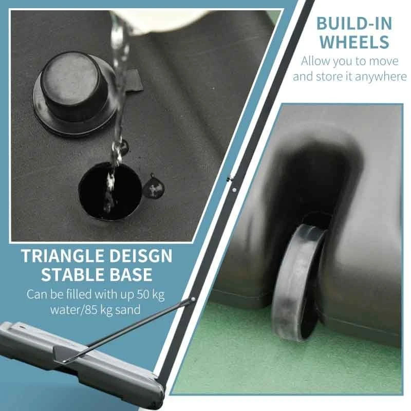 HOMCOM Portable Basketball Hoop With Backboard - Black - A61-013 - Image 10