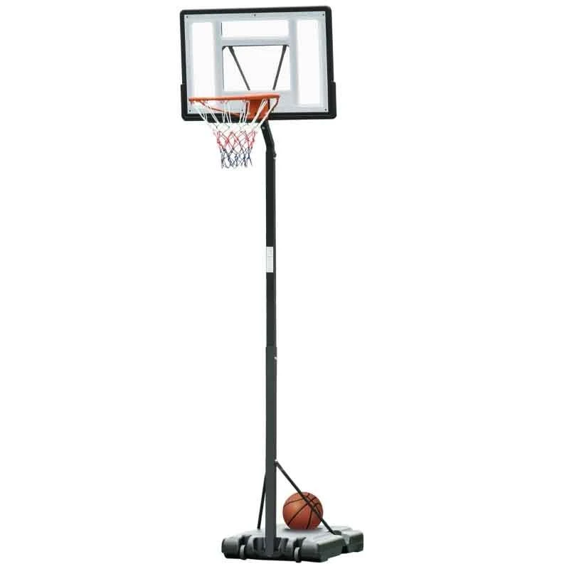 HOMCOM Portable Basketball Hoop With Backboard - Black - A61-013 - Image 4