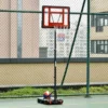 HOMCOM Portable Basketball Hoop With Backboard - Black/Red - A61-023