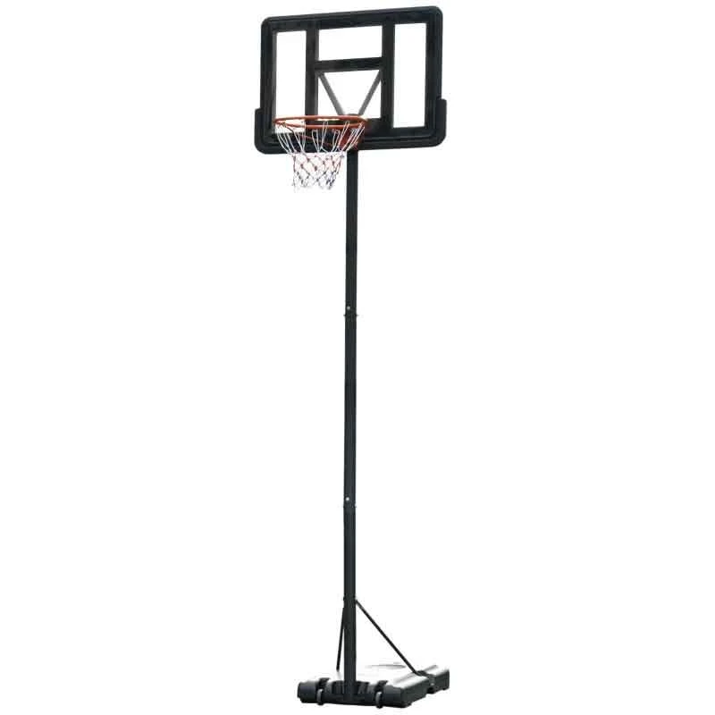 HOMCOM Portable Basketball Hoop With Backboard - Black - A61-024 - Image 4