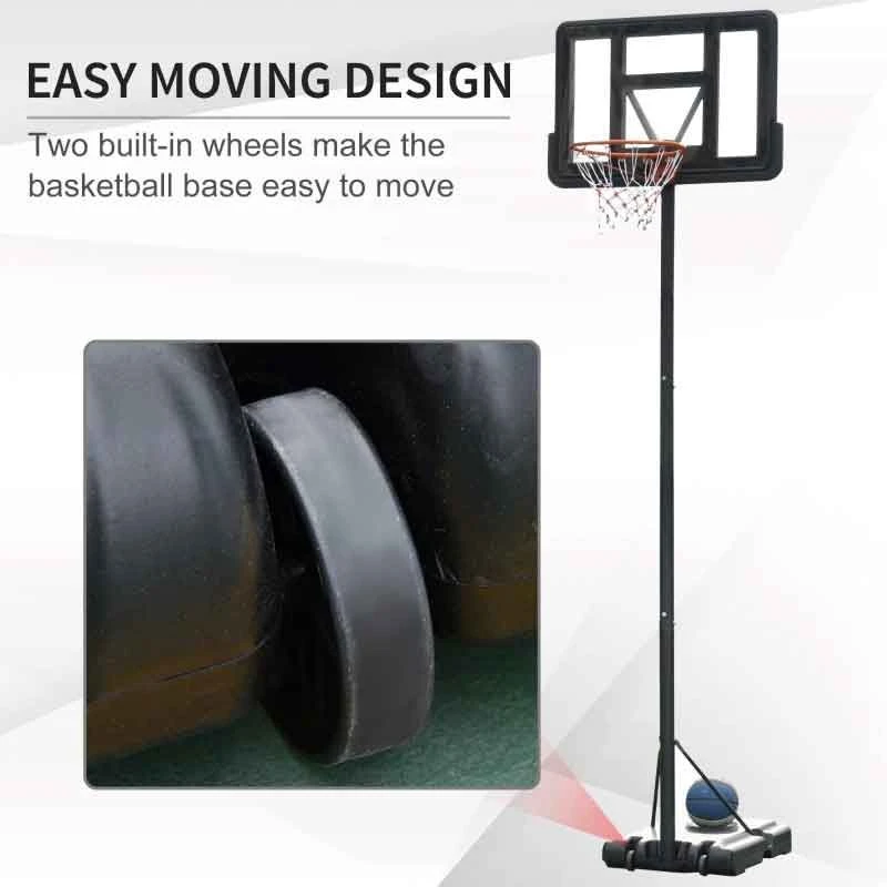 HOMCOM Portable Basketball Hoop With Backboard - Black - A61-024 - Image 10