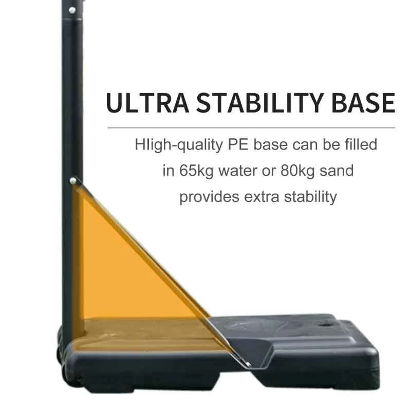 HOMCOM Portable Basketball Hoop With Backboard - Black - A61-024 - Image 8