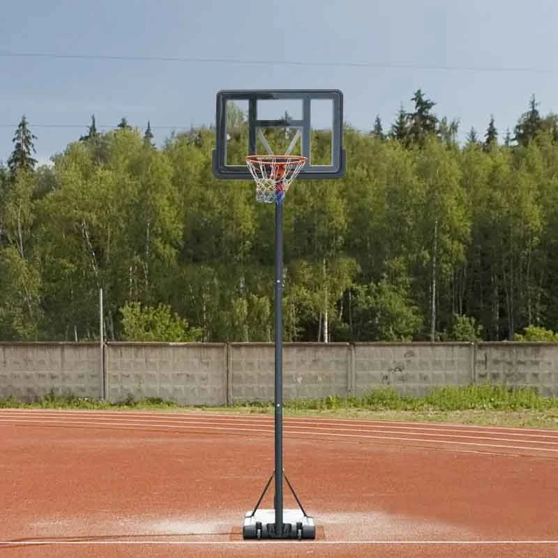 HOMCOM Portable Basketball Hoop With Backboard - Black - A61-024 - Image 2