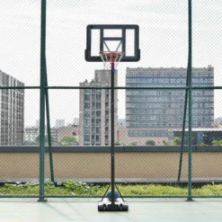 HOMCOM Portable Basketball Hoop With Backboard - Black - A61-024