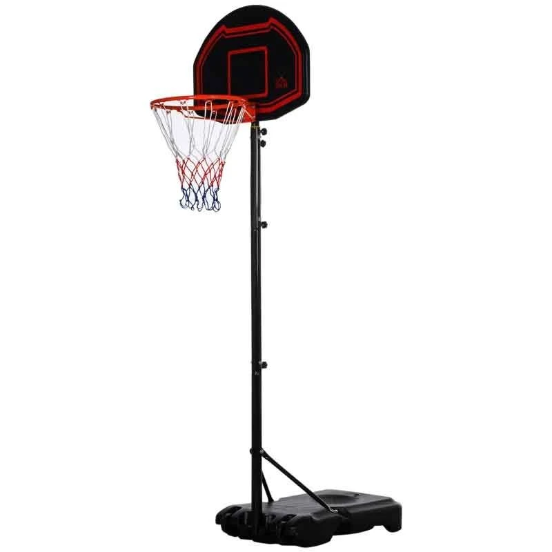 HOMCOM Portable Basketball Hoop With Backboard - Black/Red - A61-027BK - Image 3
