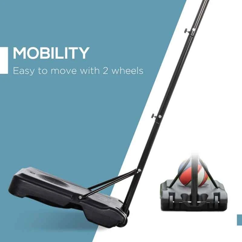 HOMCOM Portable Basketball Hoop With Backboard - Black/Red - A61-027BK - Image 7