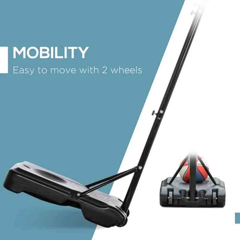 HOMCOM Portable Basketball Hoop With Backboard - Black - A61-028RD - Image 8