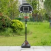 HOMCOM Portable Basketball Hoop With Backboard - Black - A61-028RD
