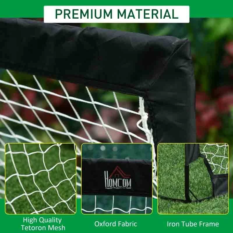 HOMCOM 2 In 1 Football Goal - Black - A62-015BK - Image 9