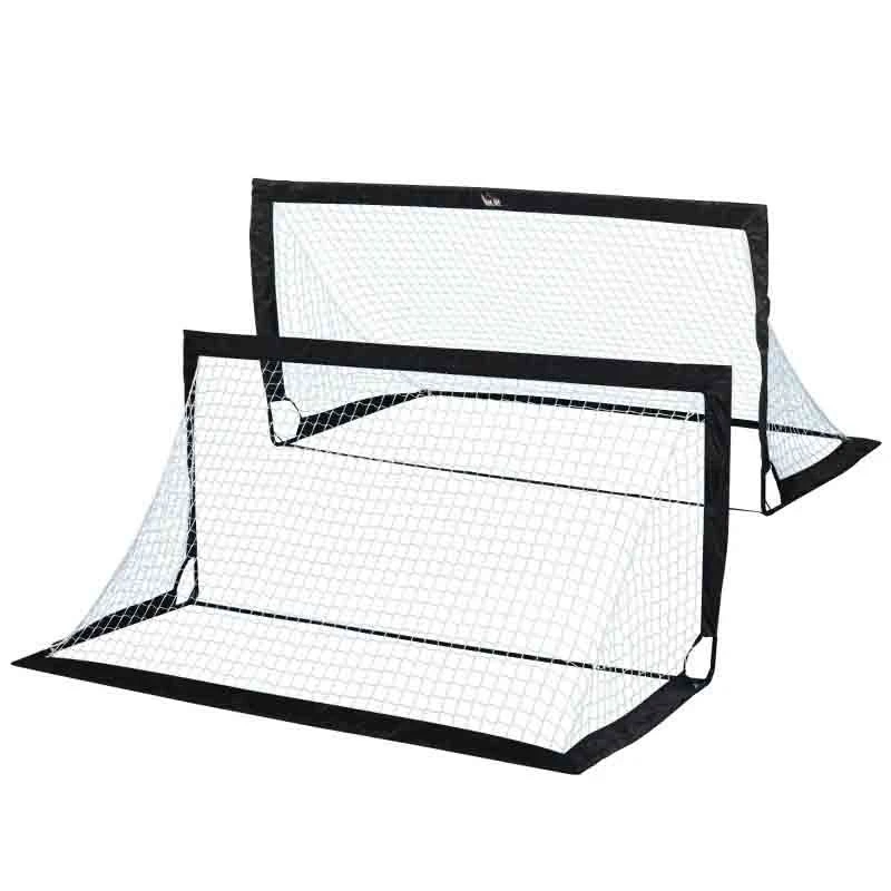 HOMCOM 2 In 1 Football Goal - Black - A62-015BK - Image 7