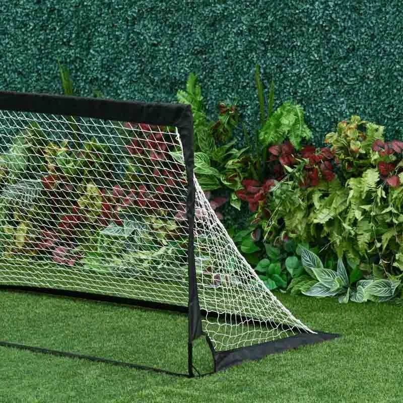 HOMCOM 2 In 1 Football Goal - Black - A62-015BK - Image 2