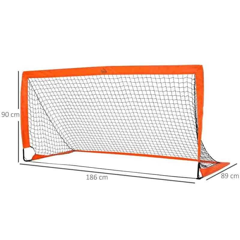 HOMCOM Football Goal - Orange - A62-015OG - Image 8