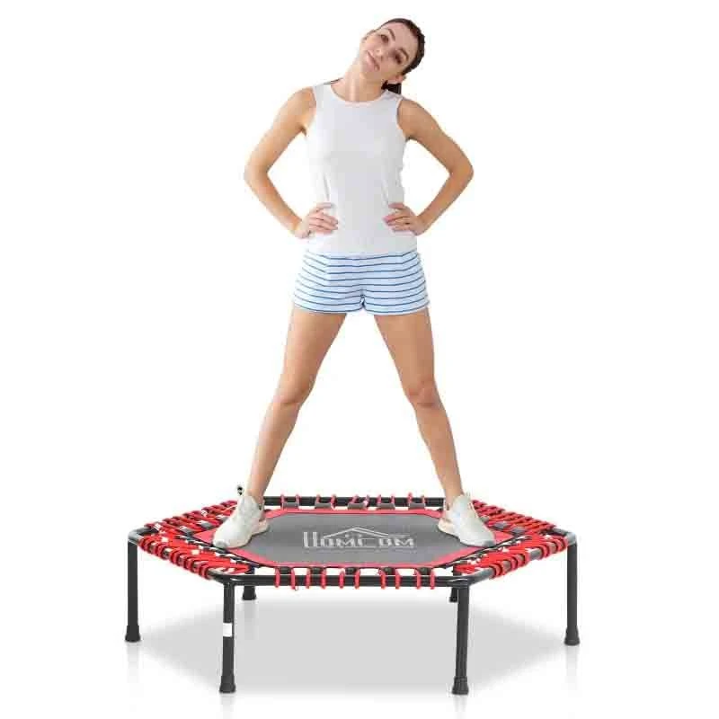 HOMCOM Mini Hexagon Trampoline - Red/Black - A71-009RD