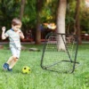 HOMCOM Rebounder Net With PE Mesh - Black - A90-223WT