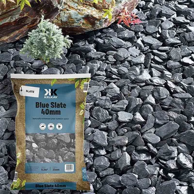Kelkay Blue Garden Slate 20-40mm - Bulk Bag - 7016