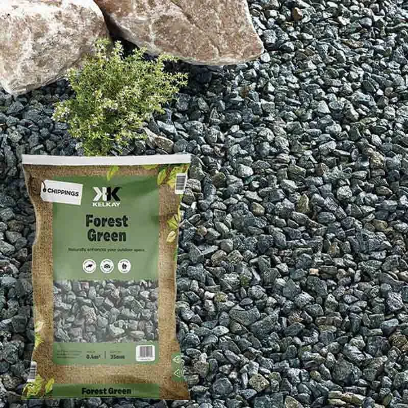 Kelkay Forest Green Garden Chippings 14-20mm - Bulk Bag - 7006 - Image 2