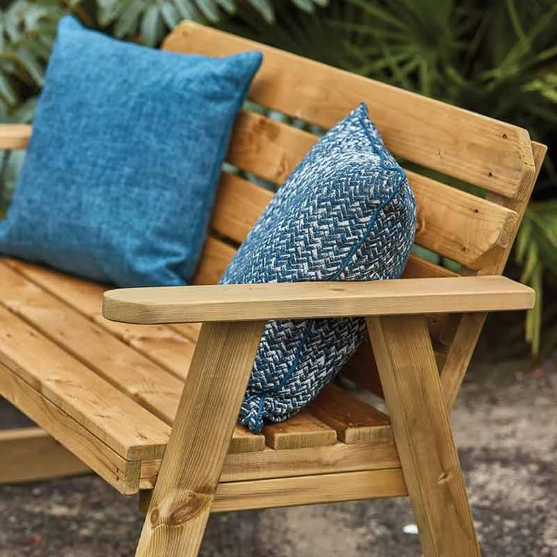 Kelkay Hampton 2 Seater Rocker Garden Bench - Timber - 610004 - Image 2