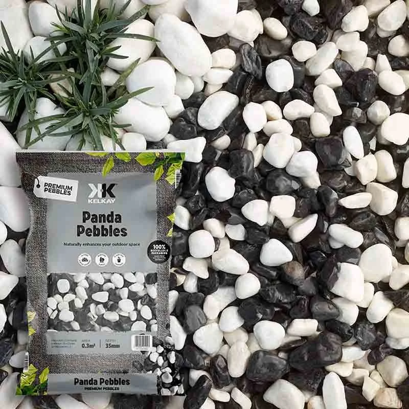 Kelkay Panda Garden Pebbles 25-40mm - Bulk Bag - 7088
