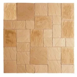 Kelkay Abbey Paving Random Patio Kit 5.76 Mยฒ - York Gold - 8581YG
