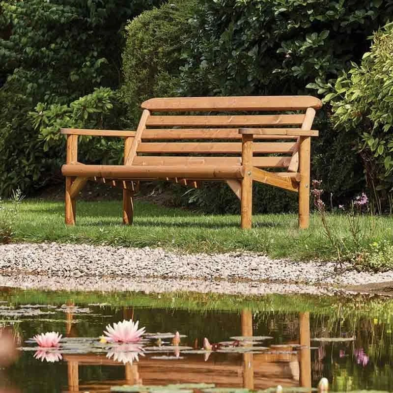 Kelkay Thornton 5ft Rustic Garden Bench - Timber - 610010