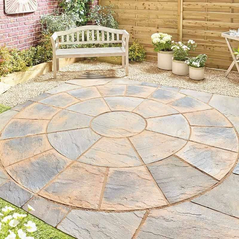 Kelkay Abbey Circle Paving Kit 2.4m For 4.52 M² - Antique - 8504AN - Image 2
