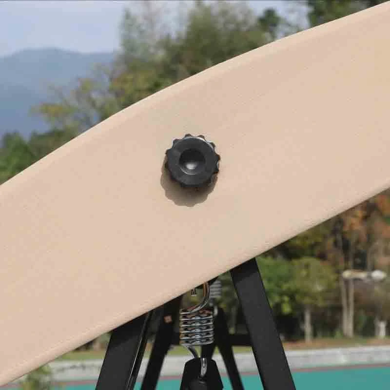 Outsunny 2 Seater Garden Outdoor Swing Chair - Beige - 01-0891 - Image 8