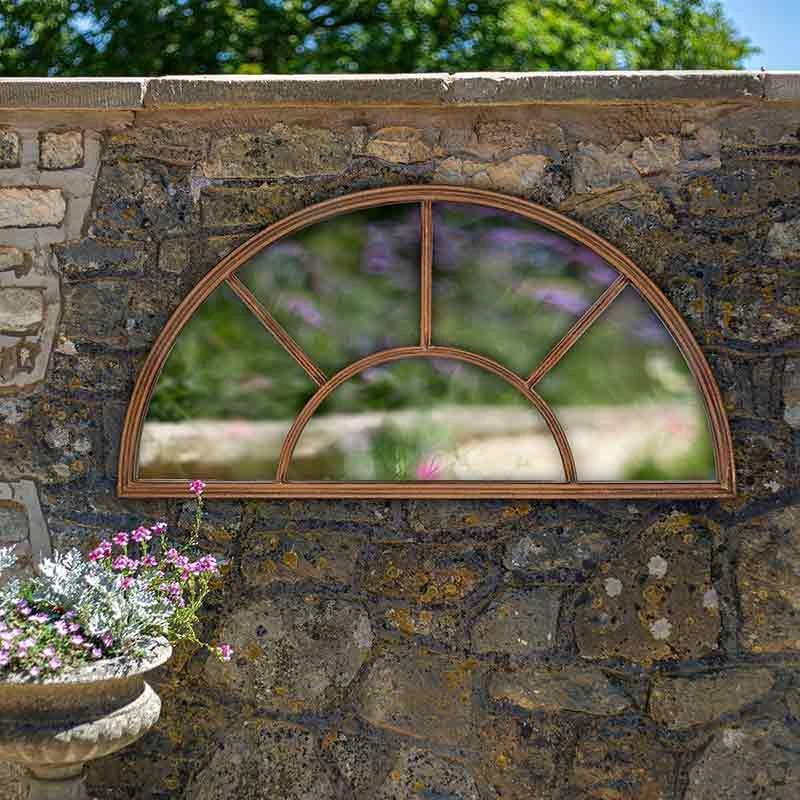 La Hacienda Aged Half Moon Arch Mirror 100 X 50cm - 55935 - Image 3