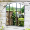 La Hacienda Industrial Arch Mirror Black - 55934
