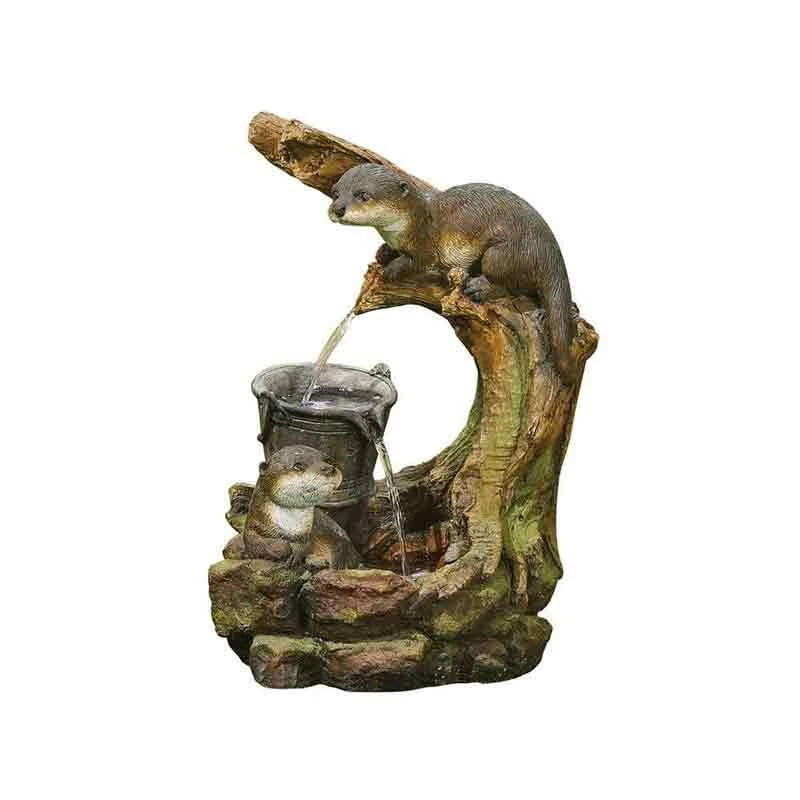 La Hacienda Otters Element Inc LEDs Water Feature - 45205L - Image 2