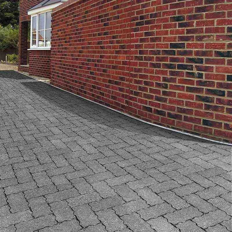 Brett Lugano Flow Permeable Block Paving Rectangular 80mm Pack Of 308 - Graphite Grey - LF80GG - Image 2