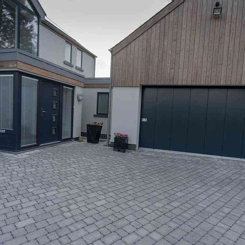 Brett Alpha Flow Permeable Block Paving Rectangular 80mm Large Brick Pack Of 256 - Charcoal - NLAFL80CL - Image 2