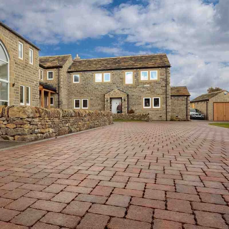 Brett Alpha Flow Permeable Block Paving Rectangular 80mm Medium Brick Pack Of 384 - Brindle - NLAFM80BR - Image 2