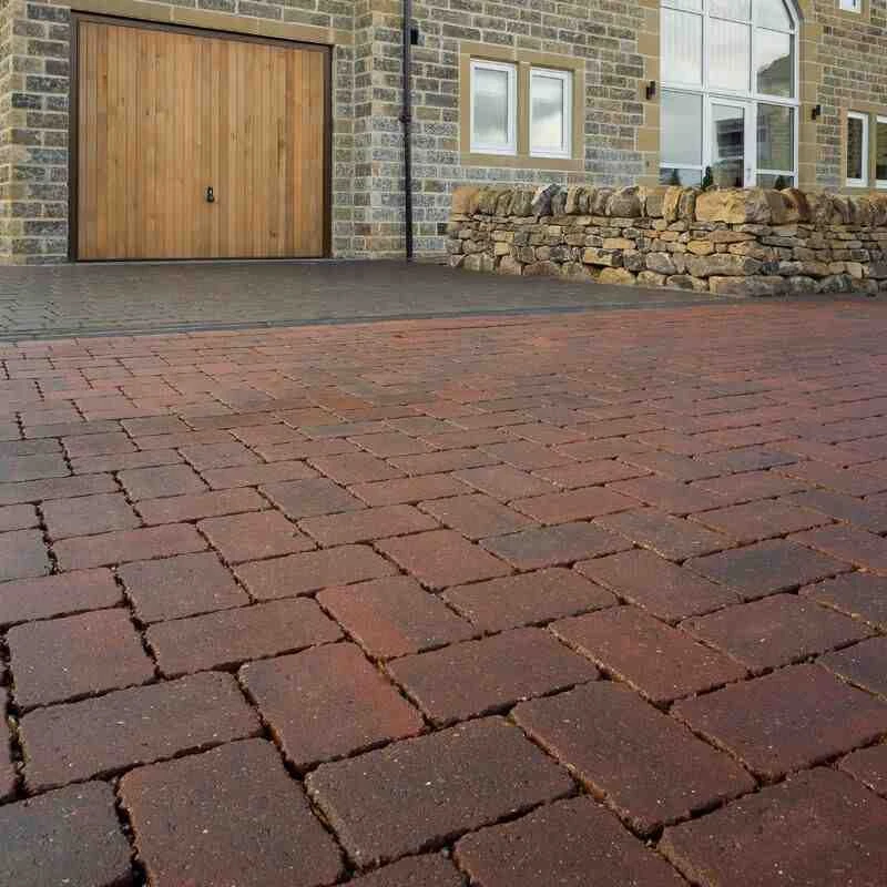 Brett Alpha Flow Permeable Block Paving Rectangular 80mm Medium Brick Pack Of 384 - Brindle - NLAFM80BR - Image 3