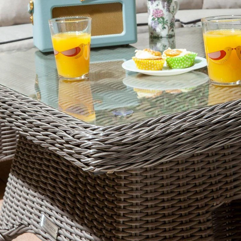 Rowlinson Prestbury 4 Piece Compact Corner Dining Set - Natural Stone - NSPRECODI - Image 9