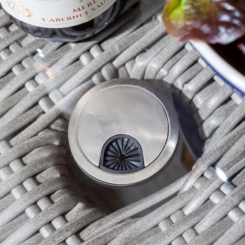 Rowlinson Prestbury 5 Piece Dining Set Natural Stone - NSPRESET4 - Image 7