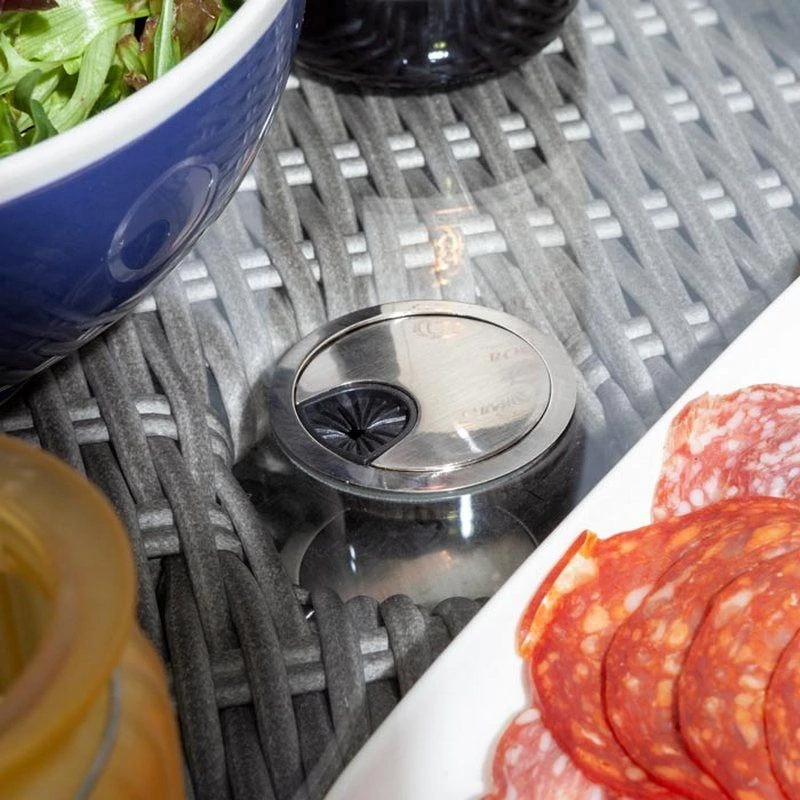 Rowlinson Prestbury 7 Piece Dining Set - Natural Stone - NSPRESET6 - Image 5