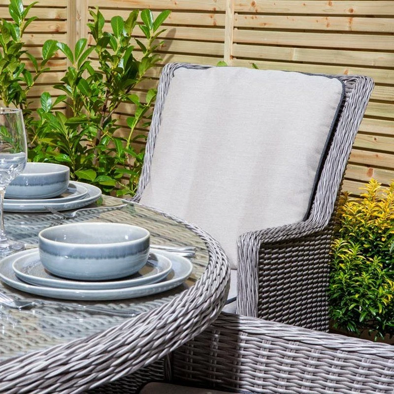 Rowlinson Prestbury 7 Piece Dining Set - Natural Stone - NSPRESET6 - Image 7