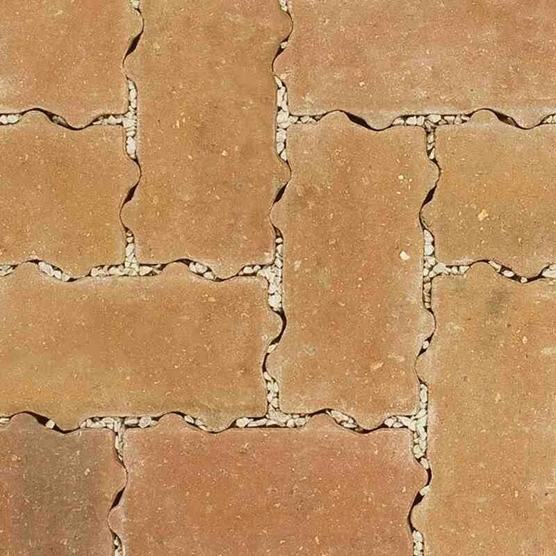 Brett Omega Flow Permeable Block Paving Rectangular 60mm Brick Pack Of 404 - Autumn Gold - OF60AG