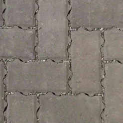 Brett Omega Flow Permeable Block Paving Rectangular 60mm Brick Pack Of 404 - Charcoal - OF60CL
