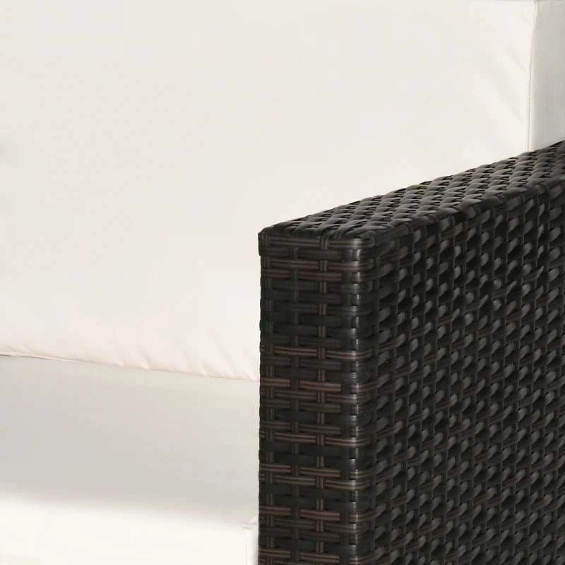 Outsunny Rattan Armchair - Brown/Cream - 01-0715 - Image 7